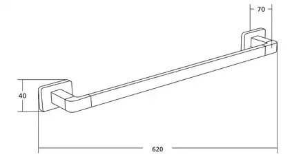 Вешалка для полотенец MEXEN ASIS CHROME (MEX-7017624-00)