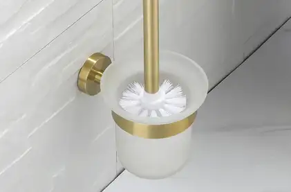 Ёршик для унитаза REA MIST 06 GOLD золотой (REA-80032)