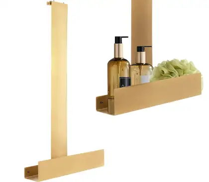 Полка REA TORI BRUSHED GOLD на душевую стенку (REA-85001)