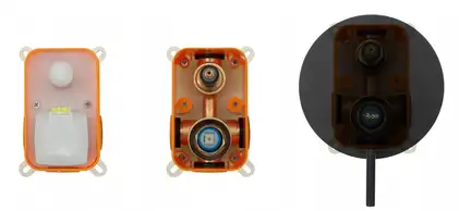 Смеситель для ванны и душа REA LUNGO ROSE GOLD + BOX скрытого монтажа (REA-B6930)