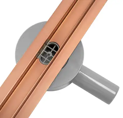 Трап для душа REA NEO SLIM PRO BRUSHED COPPER 80 см. (REA-G0653)