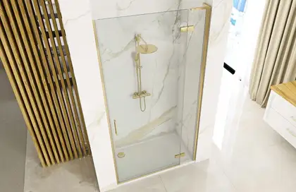 Душевая дверь REA HUGO BRUSHED GOLD 100 (REA-K8413)