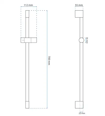 Душевая стойка REA 01 CHROME (REA-P5982)