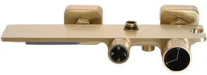 Душевой гарнитур REA HELIX BRUSHED GOLD с изливом (REA-P6621) Душевой гарнитур REA HELIX BRUSHED GOLD с изливом (REA-P6621)