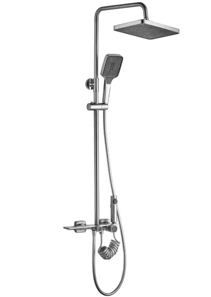 Душевой гарнитур REA HELIX NICKEL BRUSHED с изливом (REA-P6622)