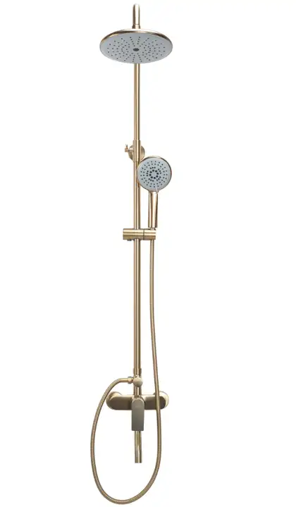 Душевой гарнитур REA VERSO BRUSHED GOLD с изливом (REA-P9146)