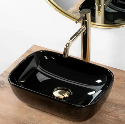 Умывальник (раковина) REA BELINDA MINI BLACK накладной черный (REA-U8004)
