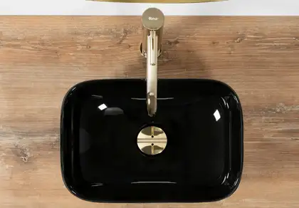 Умывальник (раковина) REA BELINDA MINI BLACK накладной черный (REA-U8004)