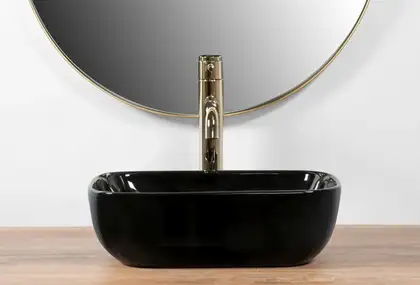 Умывальник (раковина) REA BELINDA MINI BLACK накладной черный (REA-U8004)