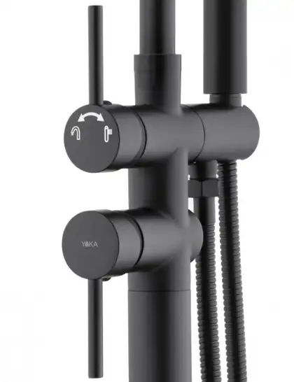 Змішувач для ванни YOKA SPA BLACK підлоговий (BS.SPA-BLK)