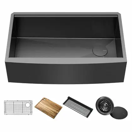 Kraus Kore™ Кухонна мийка Workstation, Gunmetal (KWF210-33/PGM)