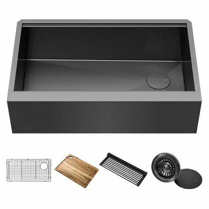 Kraus Kore™ Кухонна мийка, Gunmetal (KWF410-33/PGM)