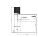 Omnires Contour Змішувач для умивальника, антрацит (CT8010AT)