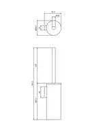 ершик для унитаза Omnires Modern Project антрацит (MP60621AT)