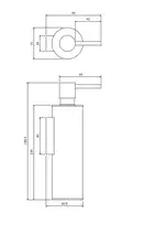 дозатор жидкого мыла Omnires Modern Project black (MP60721BL)
