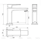 Omnires Parma Змішувач для умивальника, чорний матовий (PM7410BL)