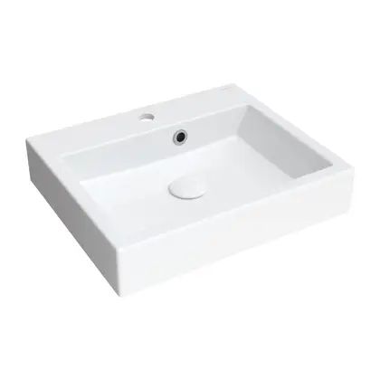 умывальник Omnires Thasos 42x50 white (THASOS500ZPBP)