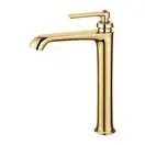 смеситель для умывальника Omnires Armance gold, высокий (AM5213GL)