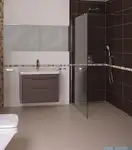 душова кабіна Omnires Marina Walk In 100x200 безпечне скло, хром (DNR10XCRTR)
