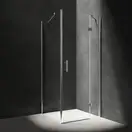 душова кабіна Omnires Marina 100x80см безпечне скло, хром (MH1080CRTR)