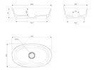 умивальник Omnires Neo 60x36 white (NEOUNBM)