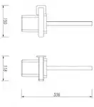 набір аксесуарів Omnires Nelson anthracite (MP60214AT+NL80510GR+NL80620GR) (NL80214GR+NL80510GR+NL80620GR)