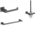 набір аксесуарів Omnires Nelson anthracite (MP60214AT+NL80510GR+NL80620GR) (NL80214GR+NL80510GR+NL80620GR)