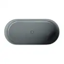 ванна кам'яна Omnires Ovo 160x75 овальна ash gray (OVOWWAG)