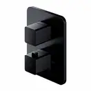 Omnires Parma Змішувач для ванни та душу, чорний мат (PM7436BL)