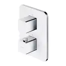 змішувач для ванни та душу з термостатом Omnires Parma chrome/white (PM7436CRB)