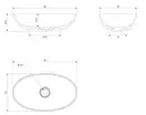 Omnires Shell Умивальник 60x35, білий (SHELLUNBM)