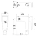 змішувач для біде Omnires Siena chrome (SN7320CR) (SL7720CR)