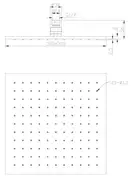 верхній душ Omnires Slimline chrome 30x30 cm (WG230CR)