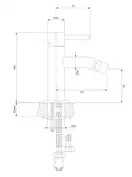 змішувач для біде Omnires Y graphite (Y1220GR)