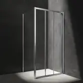 душова кабіна Omnires Bronx 100x90см безпечне скло, хром (BR1090CRTR)