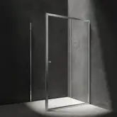 душова кабіна Omnires Bronx 130x80см безпечне скло, хром (BR1380CRTR)