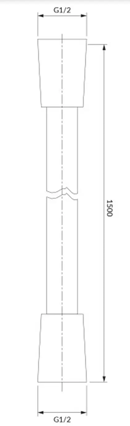 душовий шланг Omnires black mat 150 cm (029BL)