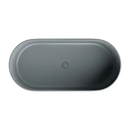 ванна кам'яна Omnires Ovo 160x75 овальна ash gray (OVOWWAG)