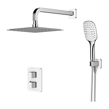 душова система прихованого монтажу з термостатом Omnires Parma chrome/white (SYSPM17ACRB)