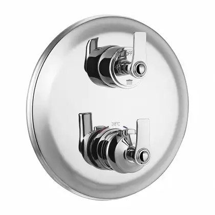 смеситель для душа и ванна скрытого монтажа Omnires Armance chrome, с термостатом (AM5238/6CR)