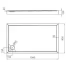 піддон Omnires Camden 80x100 (CAMDEN80/100/PBP)