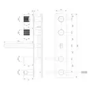 змішувач для ванни Omnires Contour прихованого монтажу, antracite (CT8037/1AT)