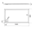 піддон Omnires Merton 80x100 (MERTON80/120/PBP)