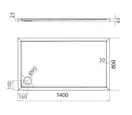 піддон Omnires Merton 80x140 (MERTON80/140/PBP)