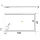 піддон Omnires Merton 90x100 (MERTON90/100/PBP)