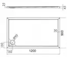 піддон Omnires Merton 90x120 (MERTON90/120/PBP)