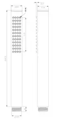душова лійка Omnires Y chrome (YR/KCR) (Y-R/KCR)