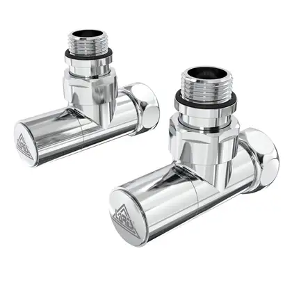 Кран кутовий Laris Звичайний 1/2" - 3/4" + ексцентрики 2шт. (LX-4701) (71401061)