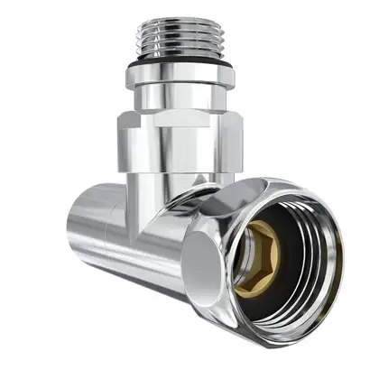 Кран кутовий Laris Звичайний 1/2" - 3/4" + ексцентрики 2шт. (LX-4701) (71401061)