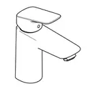 HANSGROHE Logis 100 Змішувач для раковини, чорний матовий (71107670)